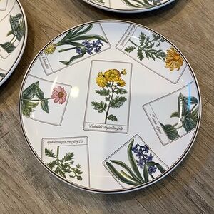 1996 Tiffany & Co. Botanical Floral Plates Set of 4